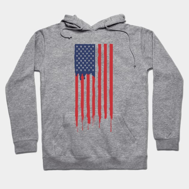 American flag design Hoodie by Grapdega